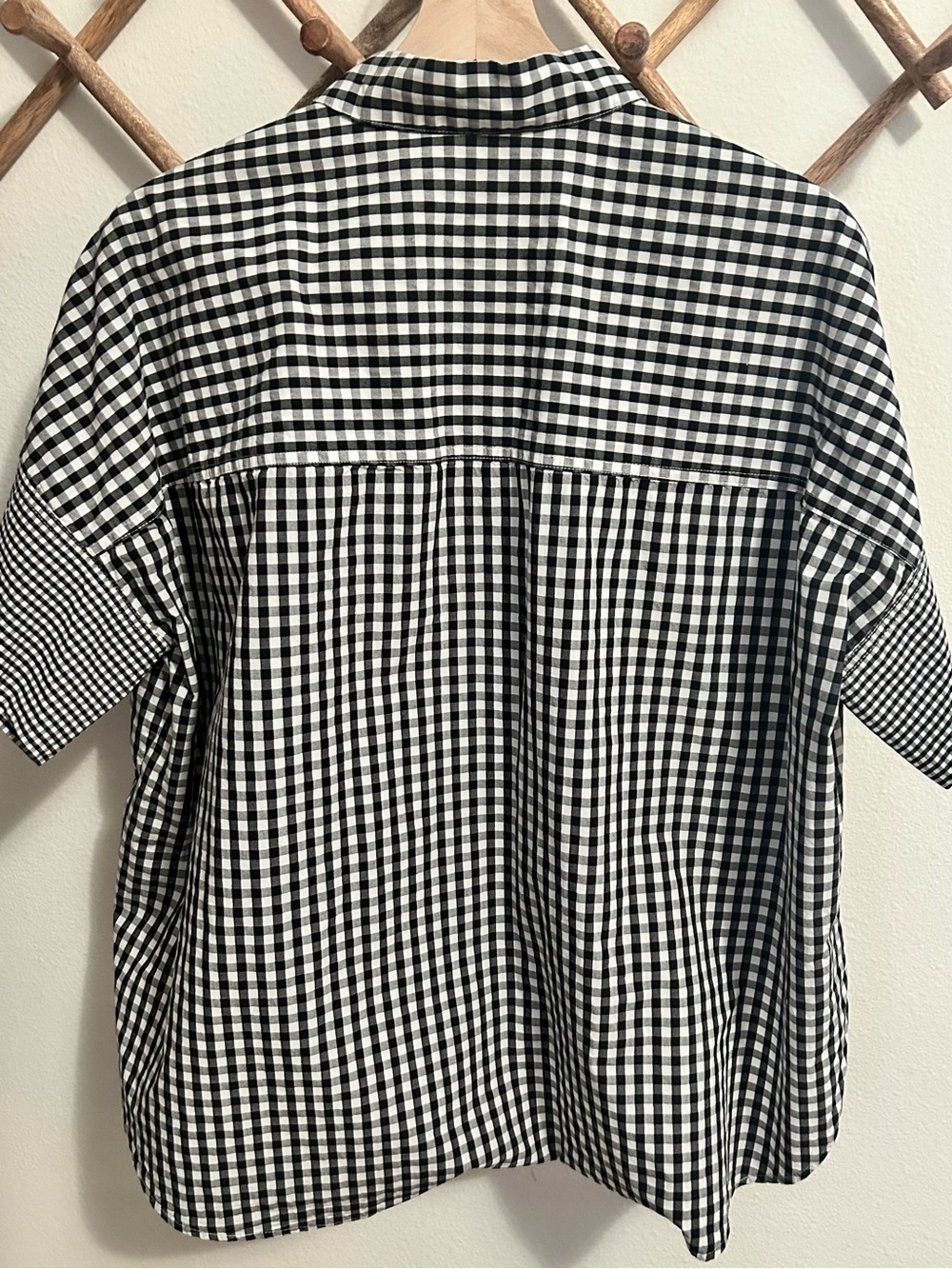 Madewell Gingham Play Button-Down Shirt
L black white check cotton oversized - Picture 9 of 10